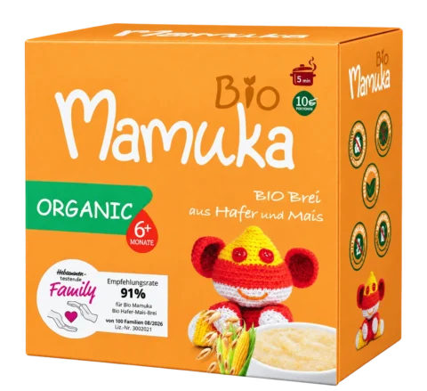 Bio-Babybrei aus Hafer und Mais