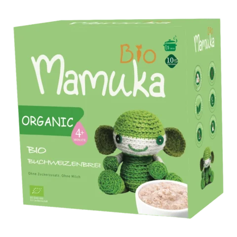 Grüner Bio-Buchweizenbrei für Babys