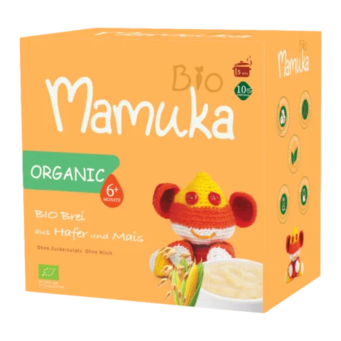 Bio-Babybrei aus Hafer und Mais